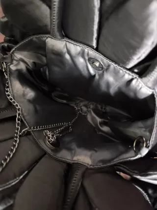 Bolso flor tela seda precioso