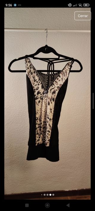 Top estampado animal print 2000