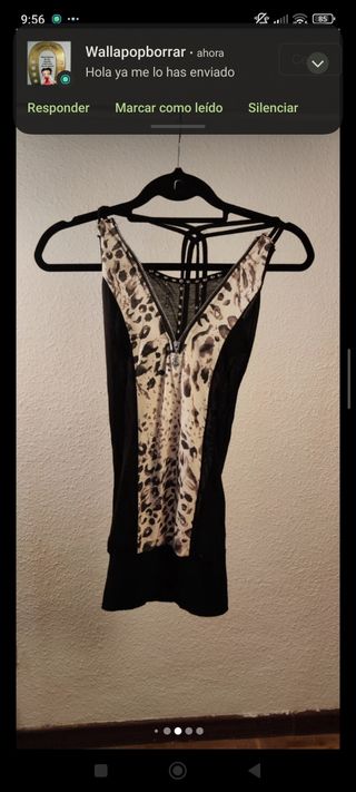 Top estampado animal print 2000