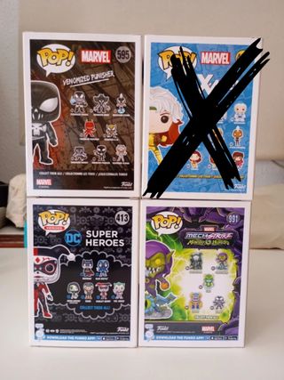 3 Figuras Funko Pop! Marvel DC Comics