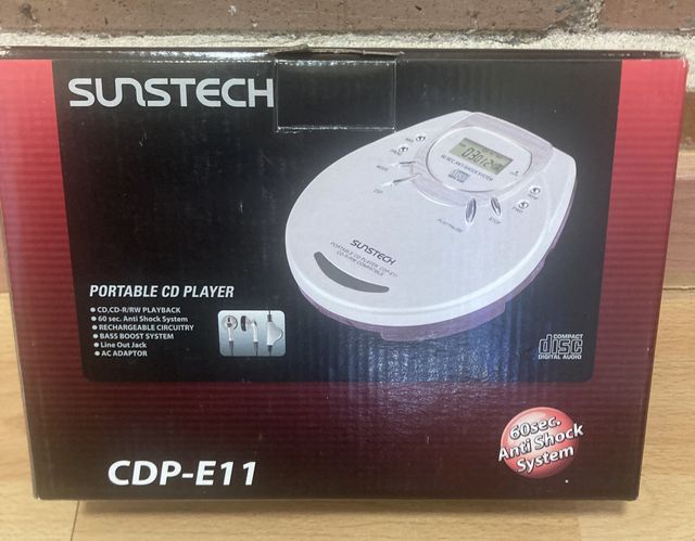 Reproductor CD Portátil Sunstech CDP-E11