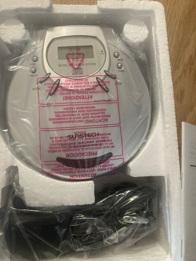 Reproductor CD Portátil Sunstech CDP-E11