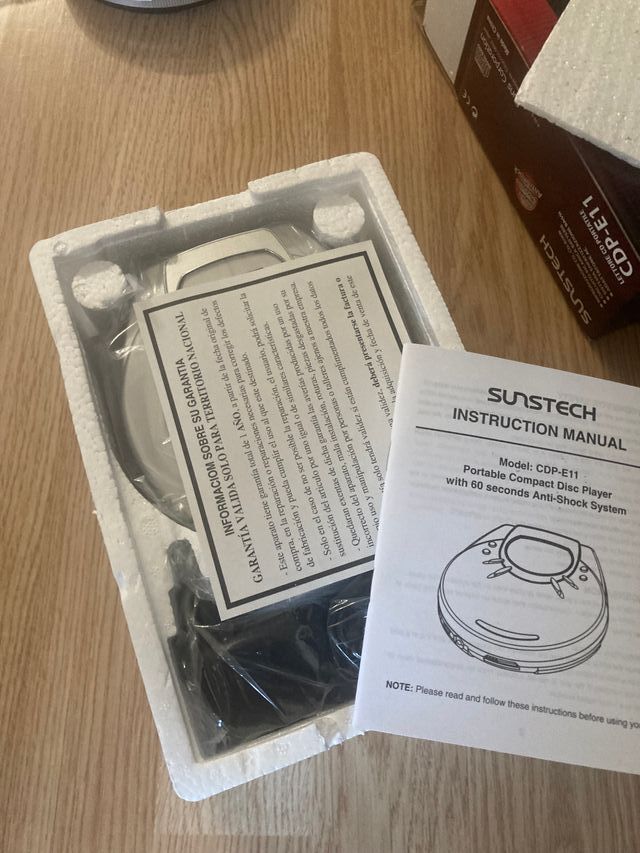 Reproductor CD Portátil Sunstech CDP-E11