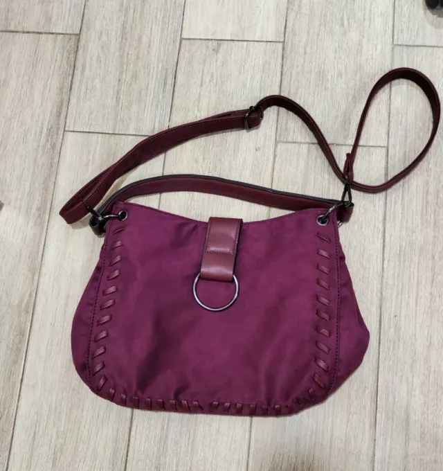 Bolso burdeos mujer