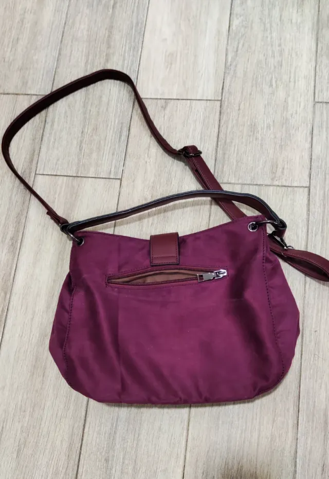 Bolso burdeos mujer