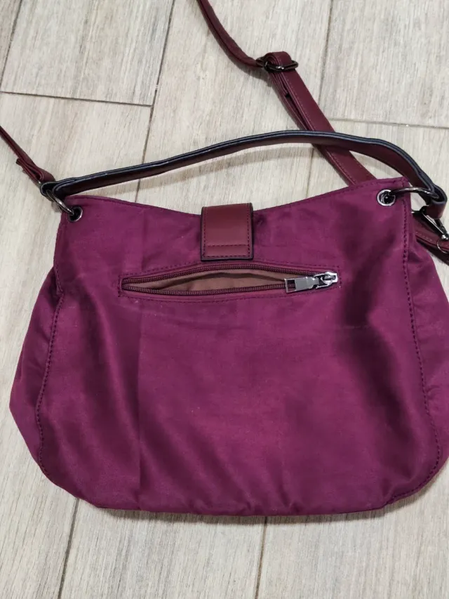 Bolso burdeos mujer
