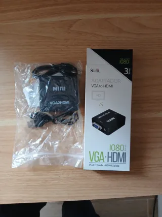 Adaptador Stima VGA a HDMI 1080p