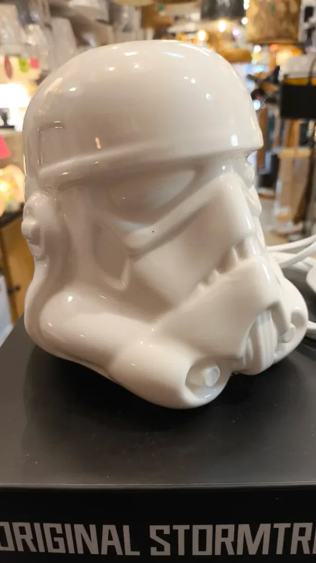 Lámpara Stormtrooper Cerámica Blanca 220 star wars