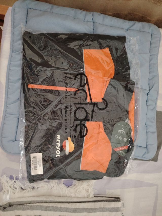 Cortavientos Repsol Mujer Negro Naranja