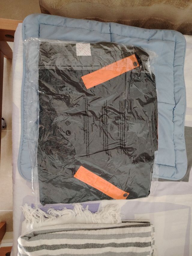 Cortavientos Repsol Mujer Negro Naranja