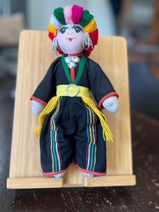 Bambola vintage Thailandese di stoffa