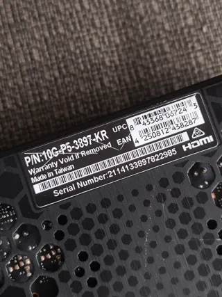 EVGA RTX 3080 ULTRA Tarjeta Gráfica