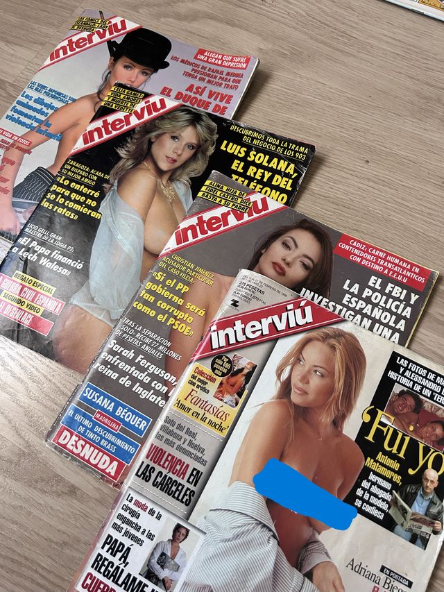 Lote 4 revista erotica interviu años 90s