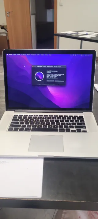 MacBook Pro 15 Retina 2015 Plata