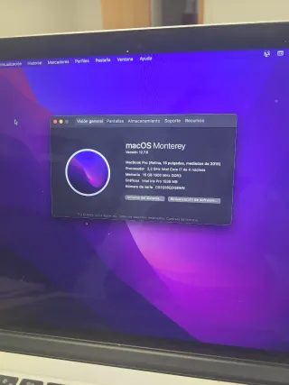 MacBook Pro 15 Retina 2015 Plata