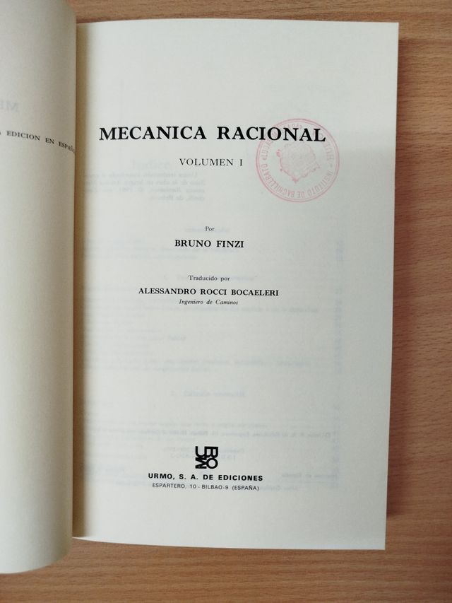 Mecánica racional (Vol1)