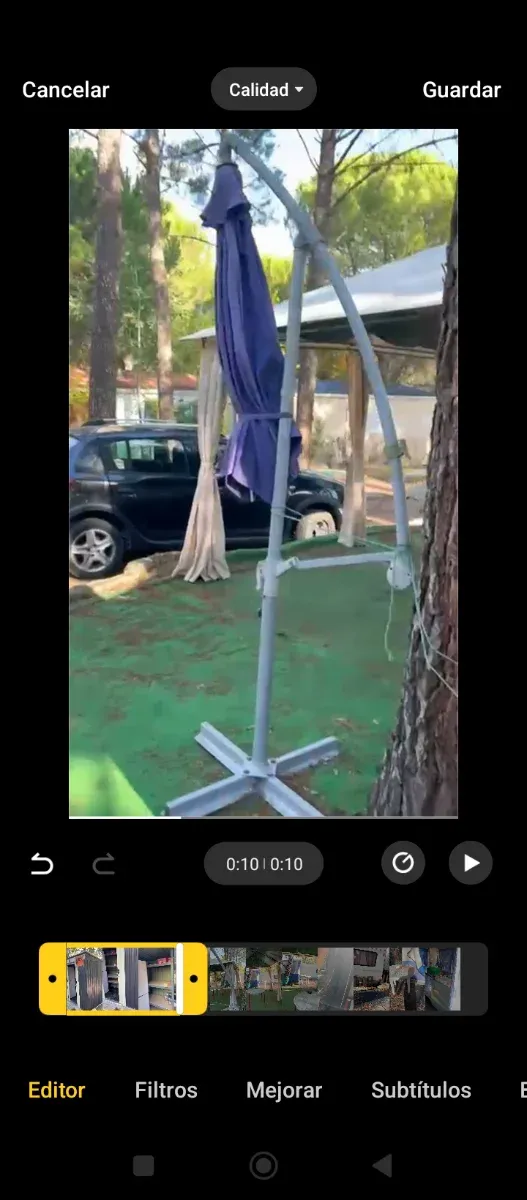 Parasol sombrilla azul urge negociable