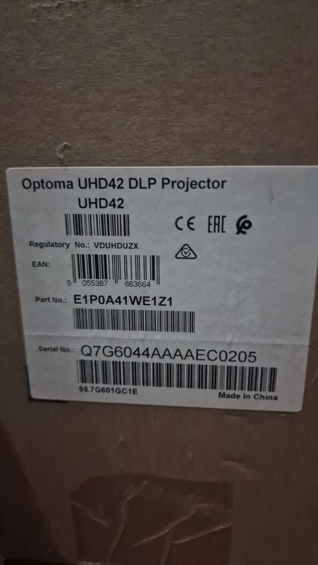 Proiettore Optoma UHD42 4K HDR DLP