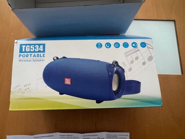 Altavoz Portátil Inalámbrico T&G TG534 Azul