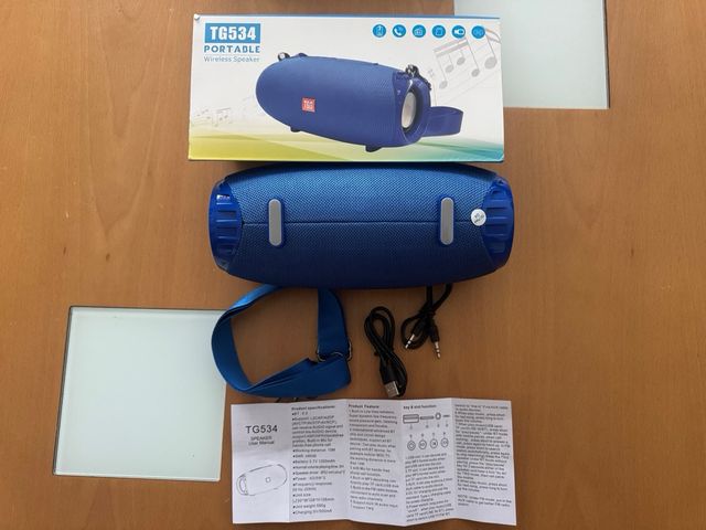 Altavoz Portátil Inalámbrico T&G TG534 Azul