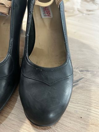 Zapatos Flamenco de piel Semiprofesionales Negros