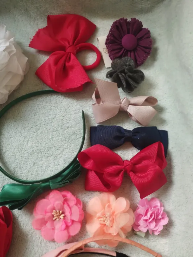 Lote accesorios pelo niña