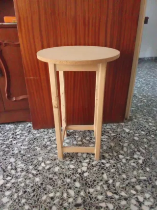 2 Tavolini rotondi in legno