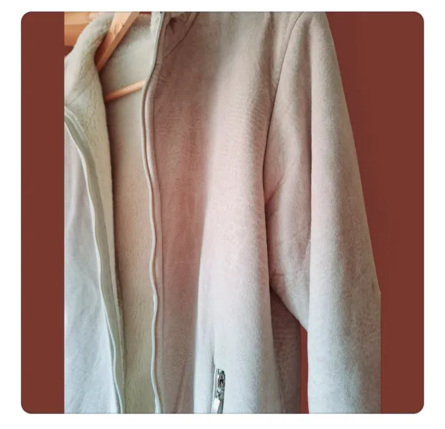 Abrigo efecto piel sintética M