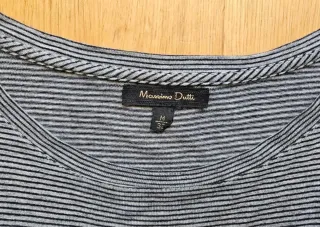 Vestido Massimo Dutti Rayas Talla M