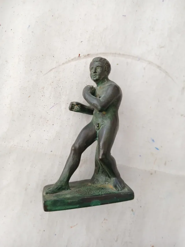 Bronzetto Scultura Boxer Greco Romano
