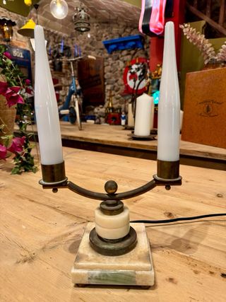 Lámpara antigua francesa Art Decó años 30