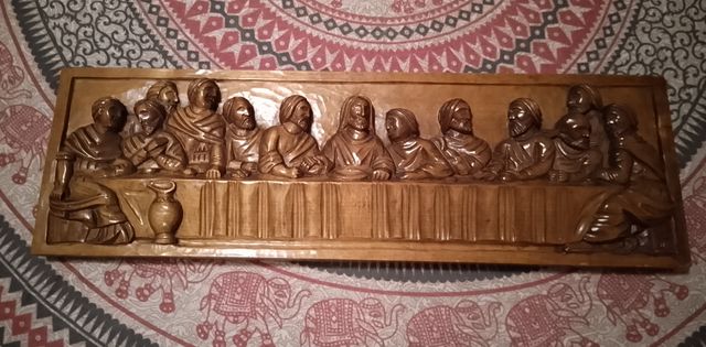 Sagrada Cena Talla Madera