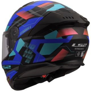 CASCO MOTO LS2 INTEGRAL FF808 MIKA NEGRO AZUL
