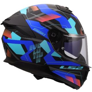 CASCO MOTO LS2 INTEGRAL FF808 MIKA NEGRO AZUL
