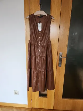 Vestido Zara Marrón Talla S