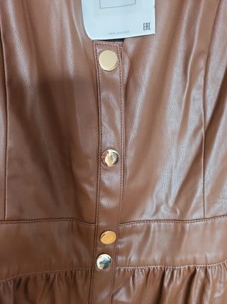 Vestido Zara Marrón Talla S