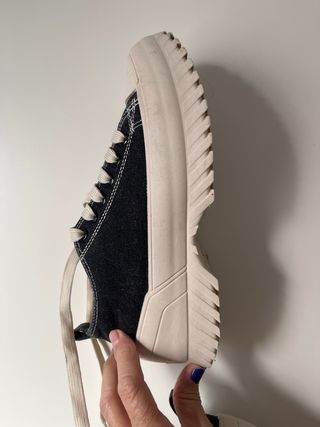 Zapatos Payma Talla 40 Negro/Beige