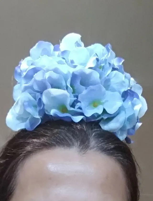 Flor y pendientes flamenca