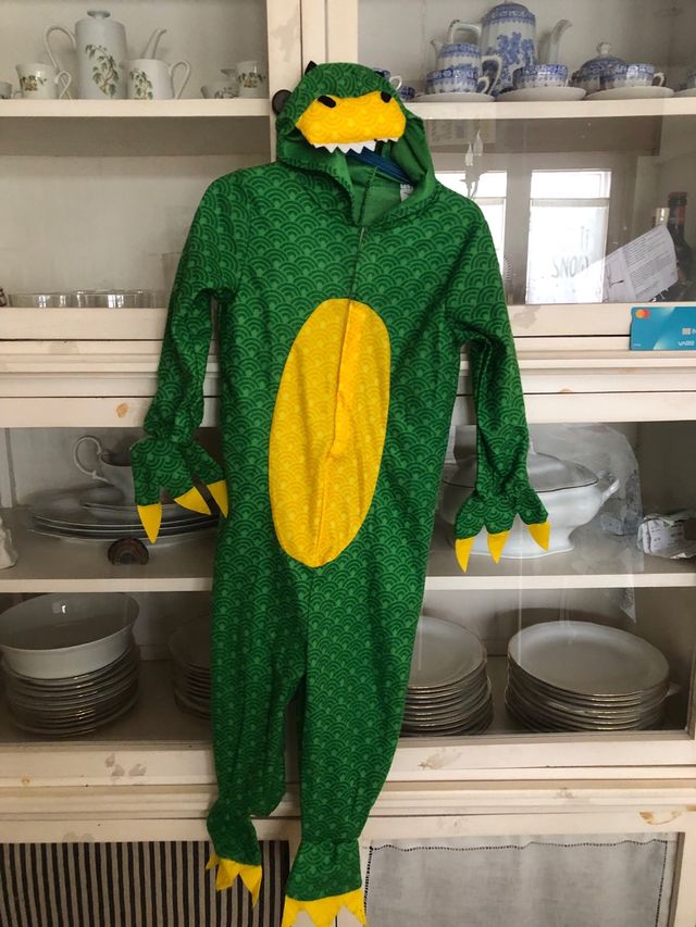 Disfraz dragón verde talla 3/4