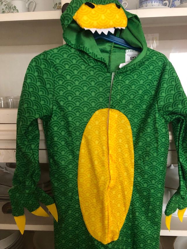 Disfraz dragón verde talla 3/4