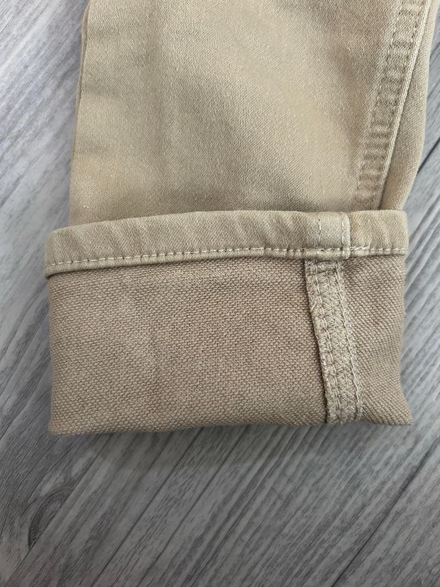 Vaquero elástico niño beige