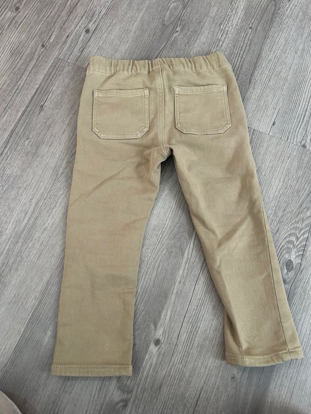 Vaquero elástico niño beige