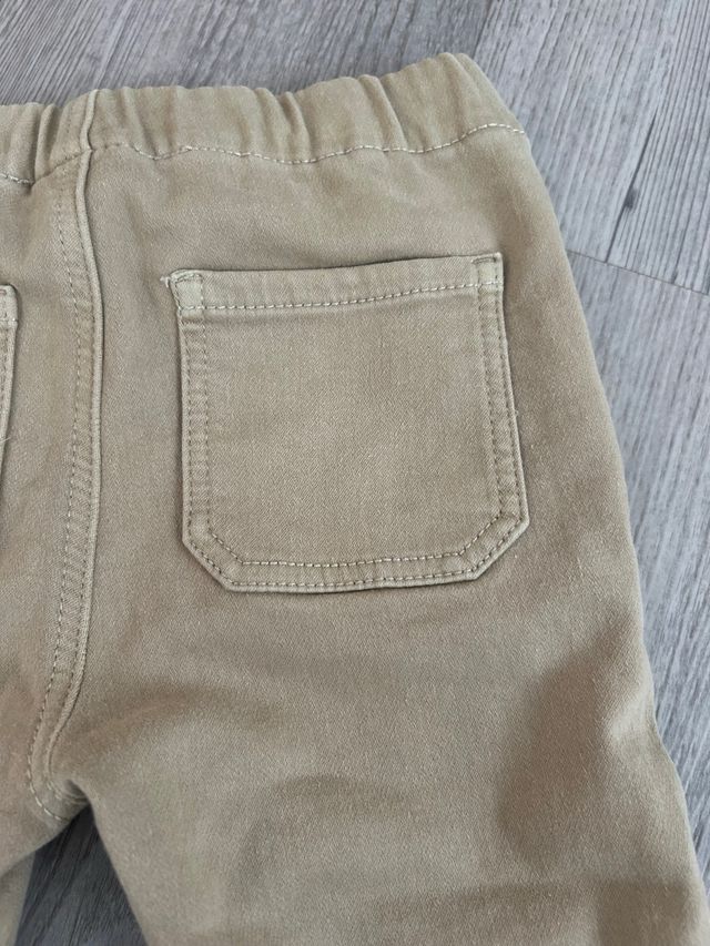 Vaquero elástico niño beige