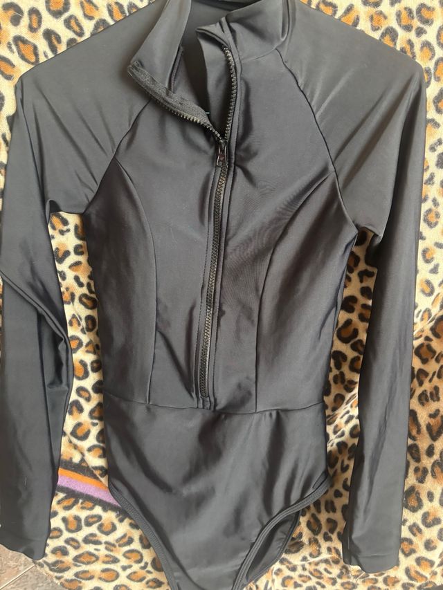 Body licra negro sexy talla S