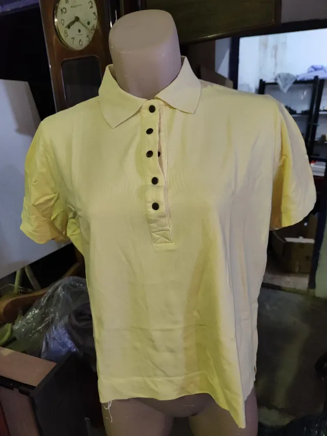 Camiseta Punto Roma Amarilla Talla XL