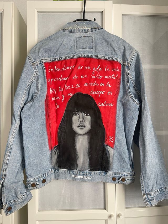 Chaqueta vaquera Levi's pintada a mano