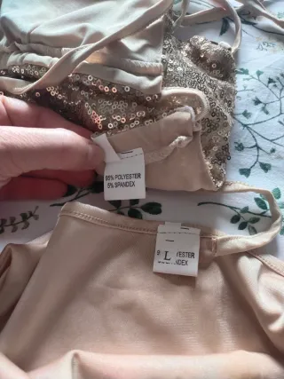 Bikini lentejuelas dorado