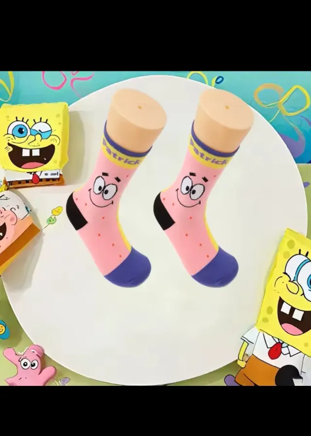 Calcetines Bob Esponja y Patricio