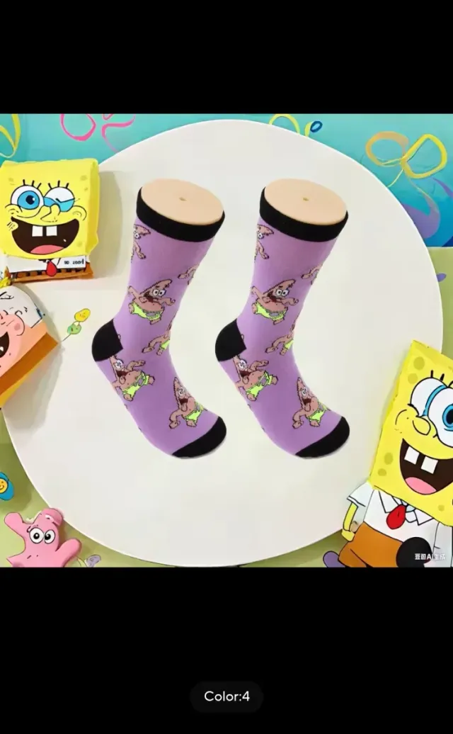 Calcetines Bob Esponja y Patricio