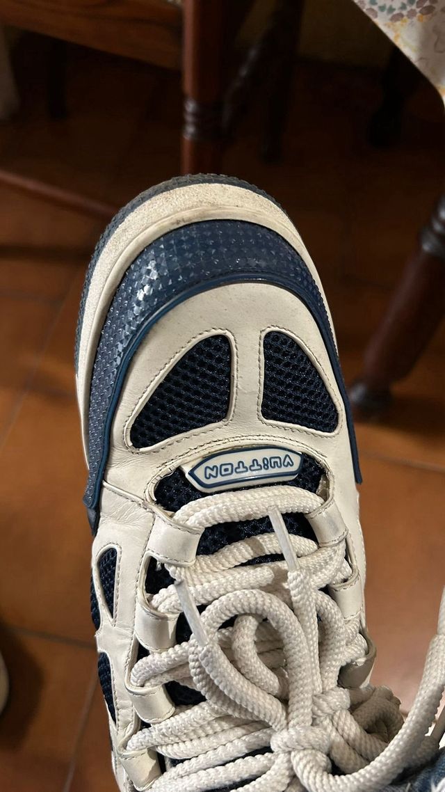 Louis Vuitton Scarpe Skate Blu Navy Taglia 44